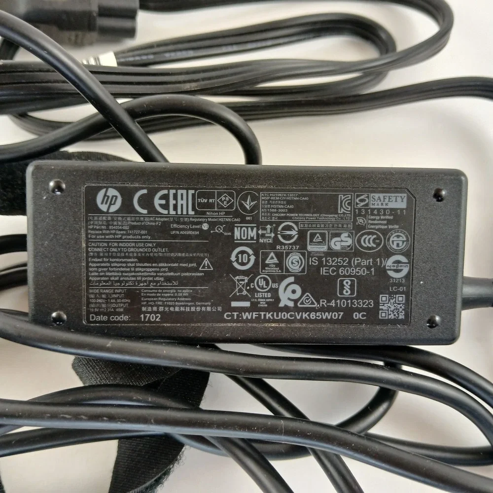 OEM HP Laptop 45W 19.5V AC Adapter‎ Charger Power Supply Blue Tip 41013323